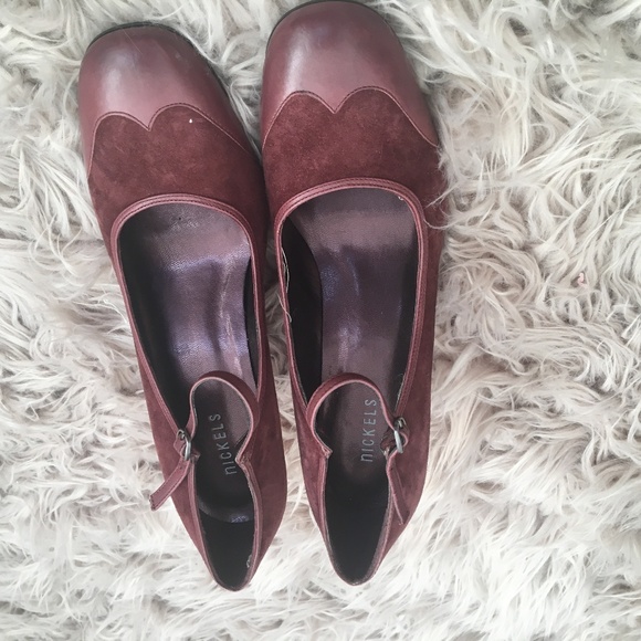 Suede and leather pumps - Picture 3 of 6